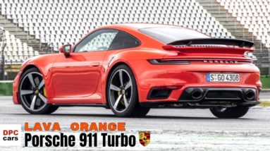2021 Porsche 911 Turbo 992 in Lava Orange