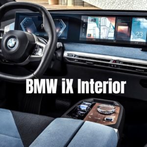 New BMW iX EV Electric SUV Interior Cabin