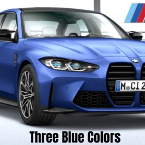 2021 BMW M3 Competition Availible With Three Blue Colors