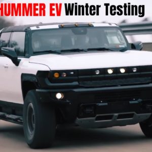 Electric GMC HUMMER EV Starts Winter Testing