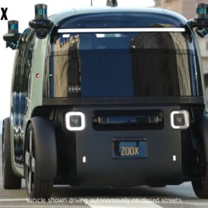 Amazon Zoox Autonomous Self Driving Robotaxi