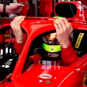Michael Schumacher's Son Mick Test Drives The SF71H Ferrari Formula 1 Car