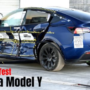 Tesla Model Y Crash Test By NHTSA Recives Five Star Rating