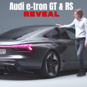 Audi e tron GT Quattro and Audi RS e tron GT Reveal
