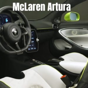 McLaren Artura Hybrid Supercar Interior Cabin