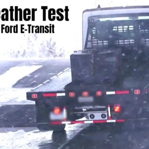 Electric 2022 Ford E-Transit Cold-Weather Test