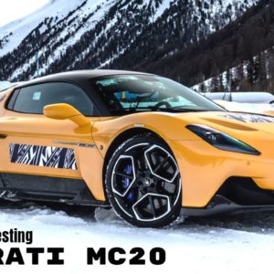 Maserati MC20 Super Sports Car Cold Weather Testing