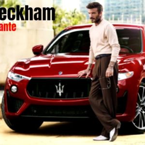 David Beckham Maserati Levante SUV Trailer