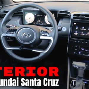 Interior of the 2022 Hyundai Santa Cruz Truck