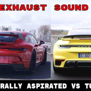 New Porsche GT3 Naturally Aspirated vs 911 Turbo Exhaust Sound