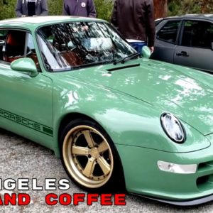 Four Year Anniversary of Cars and Coffee Los Angeles Featuring Porsche and BMW