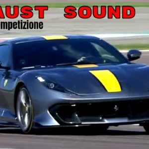 Ferrari 812 Competizione Engine and Exhaust Sound