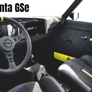 Interior of Electric Opel Manta GSe