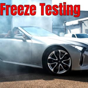 Lexus LC Convertible Extreme Deep Freeze Testing
