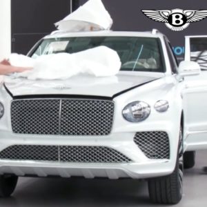 Bentley New Excellence Centre for Vehicle Finish Featuring Bentayga V8