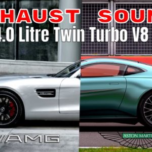 Aston Martin Vantage vs Mercedes AMG GT 4.0 litre twin turbo V8 Exhaust Sound