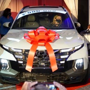 2022 Hyundai Santa Cruz Sport Adventure 5 Millionth Vehicle Built at HMMA