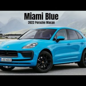 2022 Porsche Macan in Miami Blue