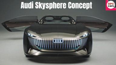 Audi skysphere Concept Retractable Steering Wheel and Interior