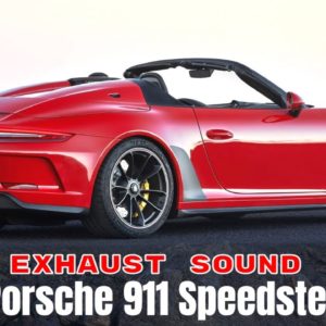 Porsche 911 991 Speedster Guards Red & Racing Yellow Exhaust Sound