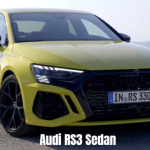 2022 Audi RS3 Sedan in Python Yellow
