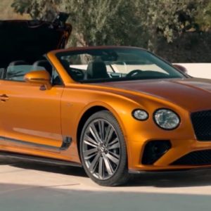 2022 Bentley GT Speed Convertible in Orange Flame