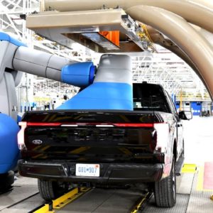 Electric Ford F150 Lightning Truck Production