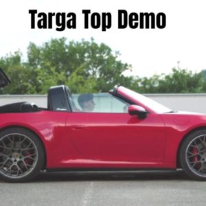 Porsche 911 992 Targa Top Operation Demo