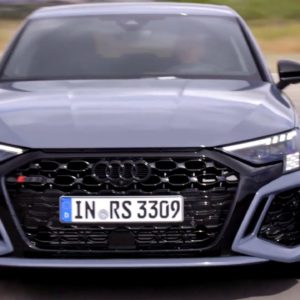 2022 Audi RS3 Sedan in Kemora Grey Launch Control and Exhaust Sound