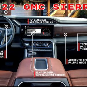 2022 GMC Sierra 1500 AT4X and Denali Ultimate Interior