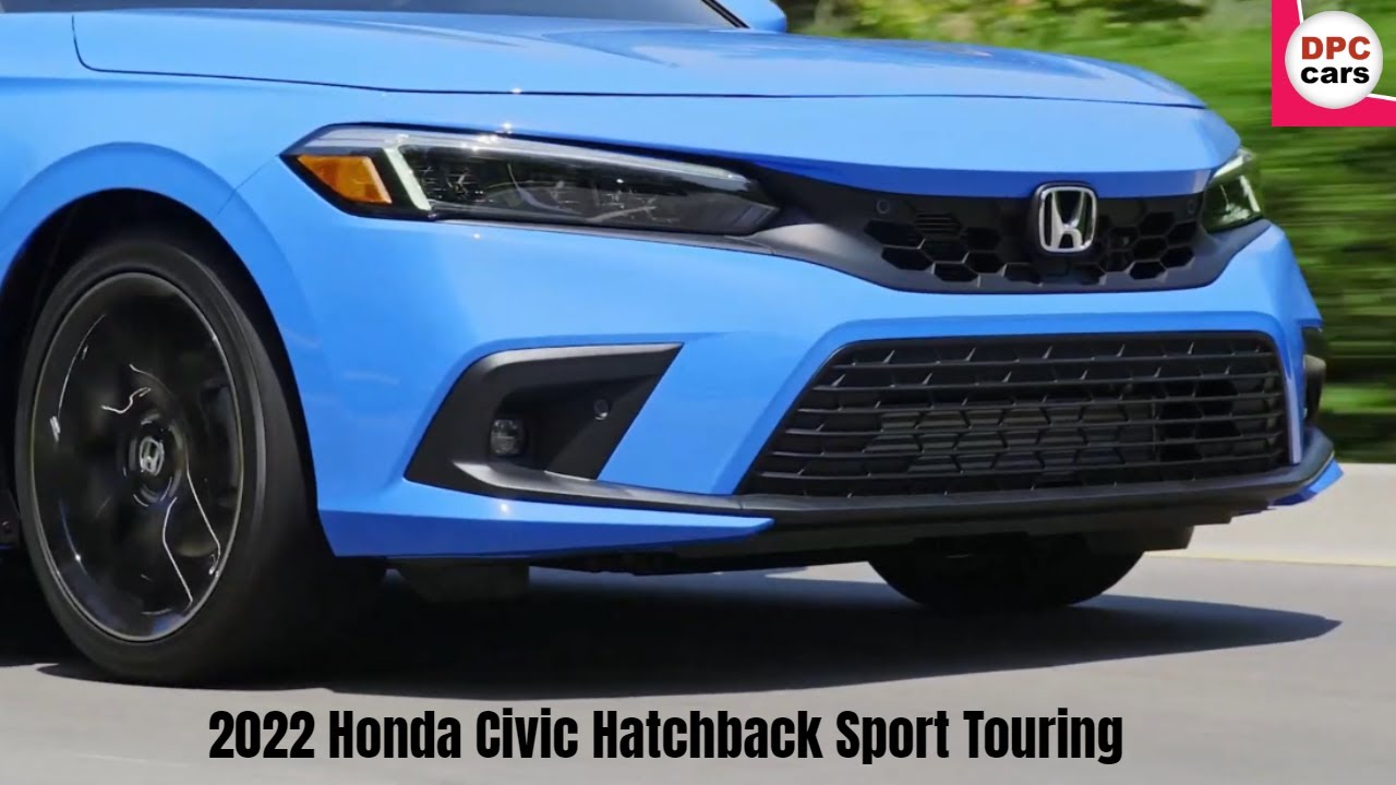 2022 Honda Civic Hatchback Sport Touring in Boost Blue Pearl