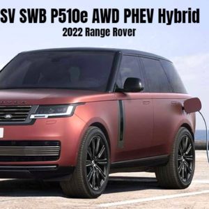 New 2022 Range Rover SV SWB P510e AWD PHEV Hybrid