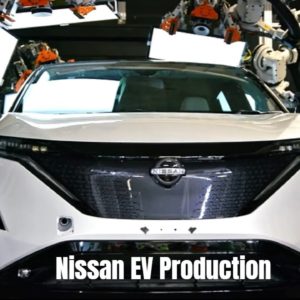 Nissan Aryia EV Crossover Production in Japan