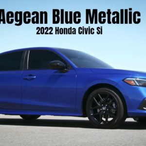 2022 Honda Civic Si in Aegean Blue Metallic
