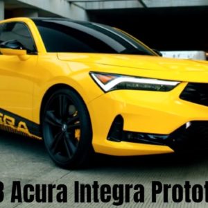 2023 Acura Integra Prototype in Indy Yellow Pearl