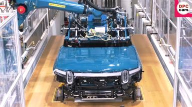 Electric Rivian R1T Truck and R1S SUV Production Factory