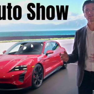 LA Auto Show Interview at Porsche Taycan GTS Booth