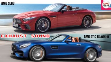 Mercedes AMG GT C Roadster vs 2022 AMG SL63 Exhaust Sound