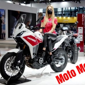Moto Morini Stand at Eicma Featuring Seiemmezzo and X Cape
