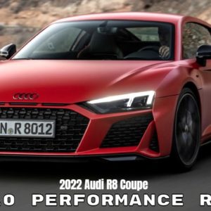 2022 Audi R8 Coupe V10 Performance RWD in Tango Red Exterior Interior and Drive