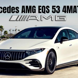 2022 Mercedes AMG EQS 53 4MATIC+ in Diamant White Exterior Interior and Drive