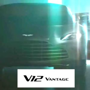 New Aston Martin V12 Vantage Teaser Image and Exhaust Sound