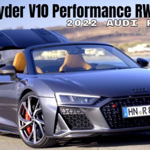 2022 Audi R8 Spyder V10 Performance RWD in Daytona Gray Exterior Interior and Drive