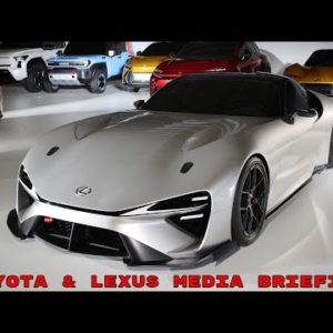 Toyota and Lexus Media Briefing on Battery EV Car SUV Sports Car