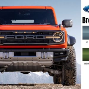 2022 Ford Bronco Raptor Exterior Design and Colors Explained