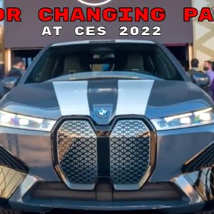 Color Changing Paint BMW iX E Ink on display LIVE demo at CES 2022