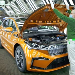 2022 Skoda Enyaq Coupe iV Production in the Czech Republic