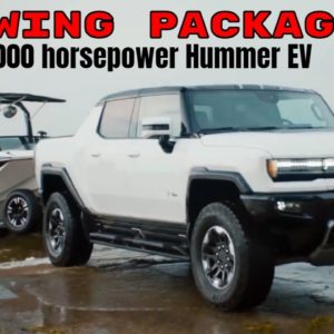 Electric Hummer EV Truck Towing Package and Tow Rating