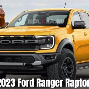 New 2023 Ford Ranger Raptor Truck Render