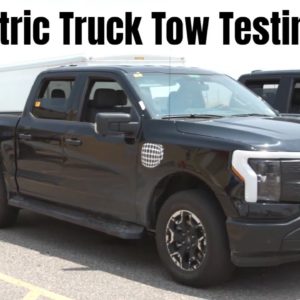 2022 Ford F-150 Lightning Electric Truck Tow Testing